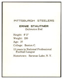 1962 Kahns Football Ernie Stautner Steelers NR-MT 537217