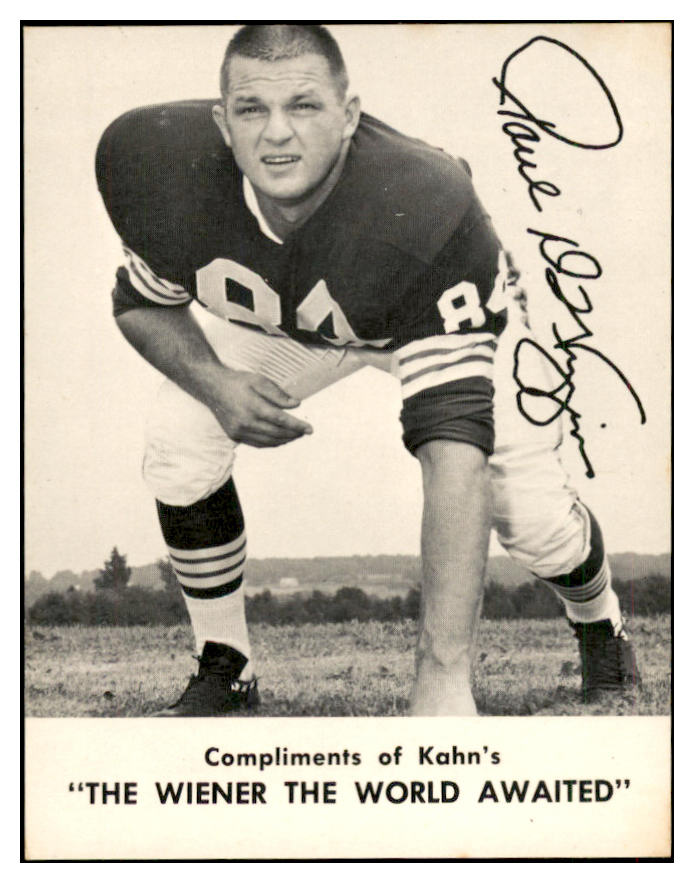1962 Kahns Football Paul Wiggin Browns NR-MT 537218