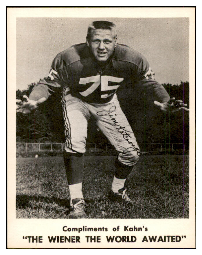 1963 Kahns Football Jim Katcavage Giants NR-MT 537238