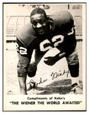 1963 Kahns Football John Nisby Washington NR-MT 537249