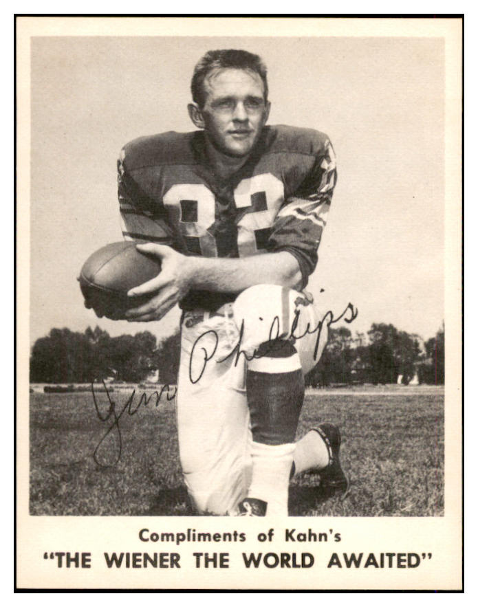 1963 Kahns Football Jim Phillips Rams NR-MT 537254