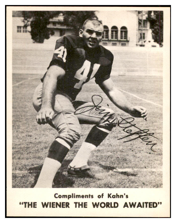1963 Kahns Football Jim Steffen Washington NR-MT 537265