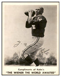 1963 Kahns Football Y.A. Tittle Giants NR-MT 537268