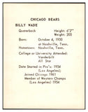1963 Kahns Football Bill Wade Bears NR-MT 537270