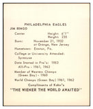 1964 Kahns Football Jim Ringo Eagles NR-MT 537285