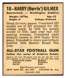 1948 Leaf Football #018 Harry Gilmer Washington EX-MT 537310