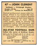 1948 Leaf Football #047 John Clement Steelers EX-MT 537313