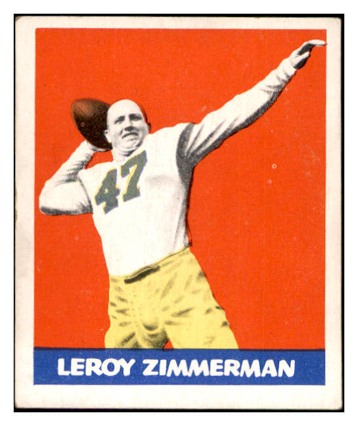1948 Leaf Football #032 Leroy Zimmerman Yanks EX 537316