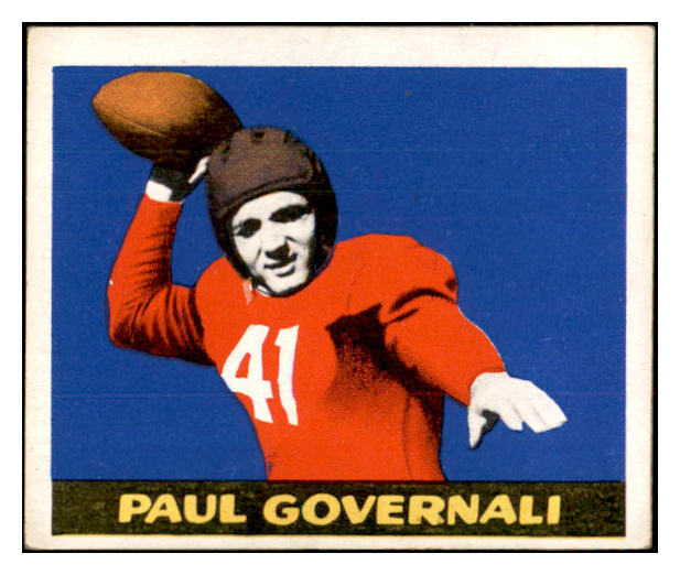 1948 Leaf Football #030 Paul Governali Giants EX 537317