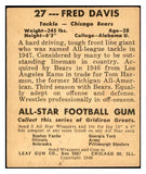 1948 Leaf Football #027 Fred Davis Bears EX 537319