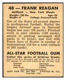 1948 Leaf Football #048 Frank Reagan Giants VG-EX 537322