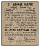 1949 Leaf Football #041 George McAfee Bears EX-MT 537331