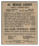1949 Leaf Football #040 George Connor Bears EX-MT 537332