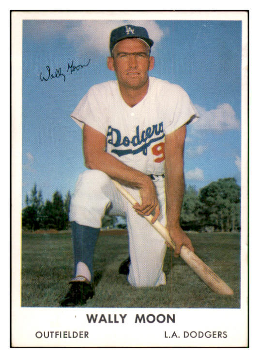 1962 Bell Brand #009 Wally Moon Dodgers EX 537365