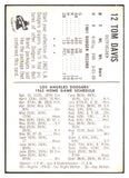 1962 Bell Brand #012 Tommy Davis Dodgers VG-EX 537366