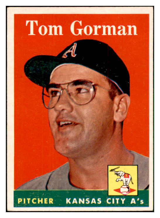 1958 Topps Baseball #235 Tom Gorman A's EX-MT 537370