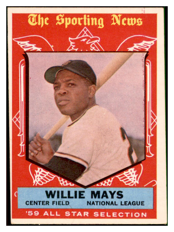 1959 Topps Baseball #563 Willie Mays A.S. Giants EX 537386