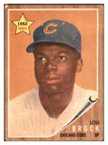 1962 Topps Baseball #387 Lou Brock Cubs VG-EX 537387