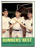 1963 Topps Baseball #173 Mickey Mantle Bobby Richardson EX-MT 537391