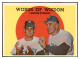 1959 Topps Baseball #383 Casey Stengel Don Larsen EX-MT 537396