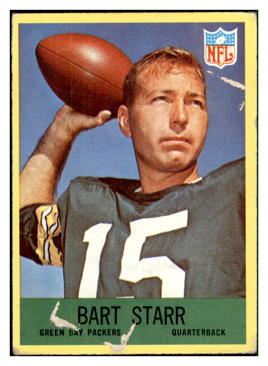 1967 Philadelphia Football #082 Bart Starr Packers Fair 537398