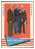 1961 Fleer Baseball #001 Ty Cobb Frank Baker Zach Wheat Good marked 537399