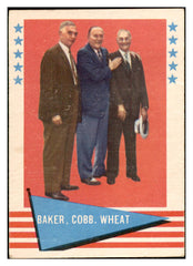 1961 Fleer Baseball #001 Ty Cobb Frank Baker Zach Wheat Good marked 537399