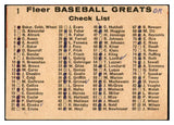 1961 Fleer Baseball #001 Ty Cobb Frank Baker Zach Wheat Good marked 537399