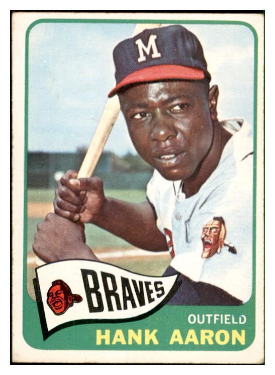 1965 Topps Baseball #170 Hank Aaron Braves EX 537405