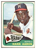1965 Topps Baseball #170 Hank Aaron Braves EX 537405