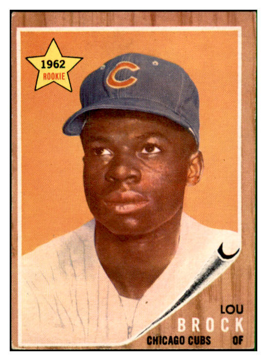 1962 Topps Baseball #387 Lou Brock Cubs VG-EX 537413