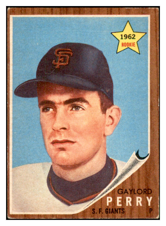 1962 Topps Baseball #199 Gaylord Perry Giants VG-EX 537415