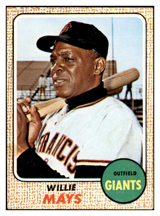 1968 Topps Baseball #050 Willie Mays Giants VG-EX 537430