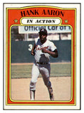 1972 Topps Baseball #300 Hank Aaron IA Braves VG-EX 537441