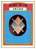 1972 Topps Baseball #626 Babe Ruth Award VG-EX 537457