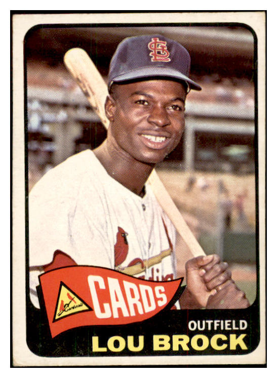 1965 Topps Baseball #540 Lou Brock Cardinals EX 537460