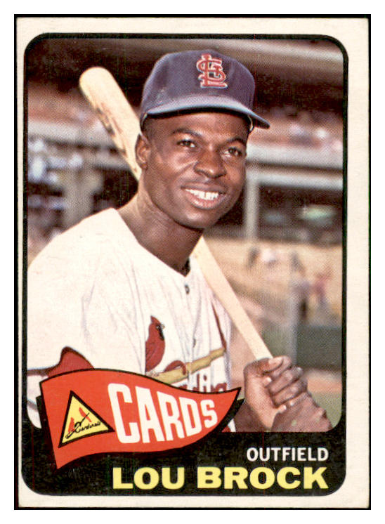 1965 Topps Baseball #540 Lou Brock Cardinals EX 537461