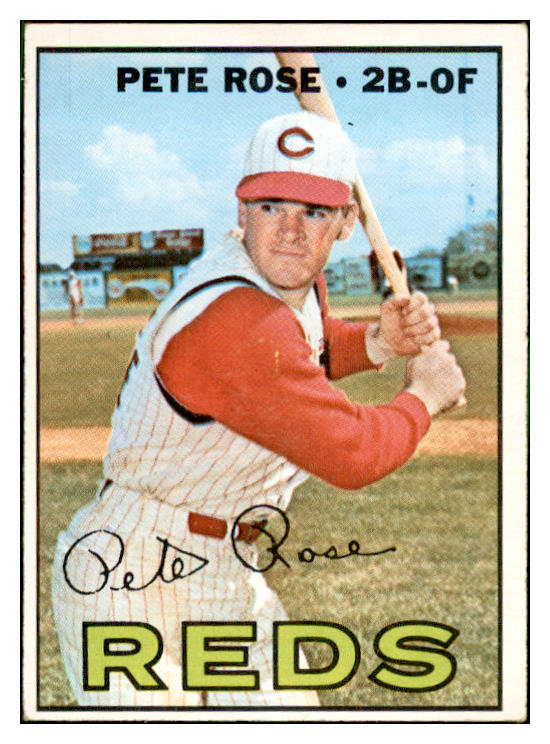 1967 Topps Baseball #430 Pete Rose Reds EX-MT 537475
