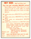 1960 Lake To Lake Red Schoendienst Braves NR-MT 537482