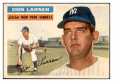 1956 Topps Baseball #332 Don Larsen Yankees EX 537491