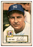 1952 Topps Baseball #048 Joe Page Yankees Fair Red 537497