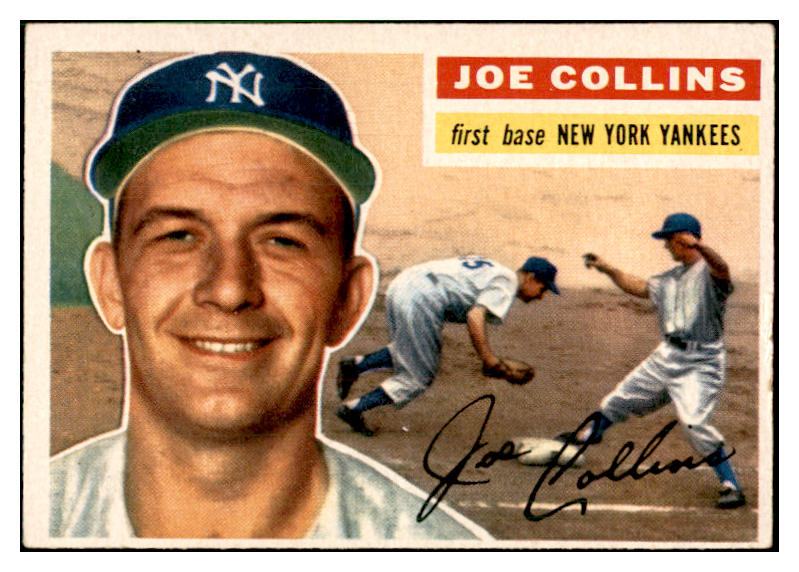 1956 Topps Baseball #021 Joe Collins Yankees VG-EX White 537501