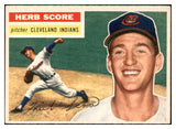 1956 Topps Baseball #140 Herb Score Indians EX-MT Gray 537502
