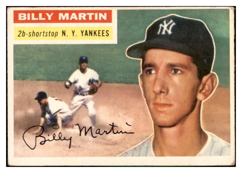 1956 Topps Baseball #181 Billy Martin Yankees VG-EX 537508