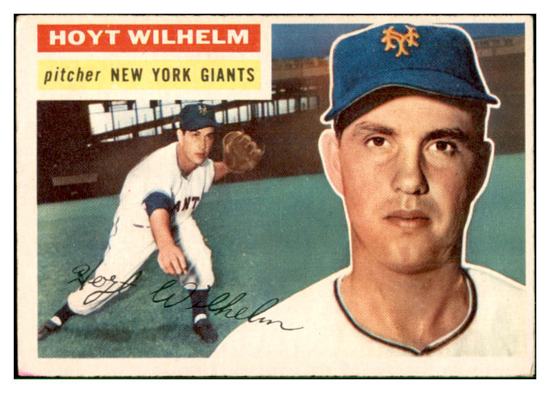1956 Topps Baseball #307 Hoyt Wilhelm Giants VG-EX 537509