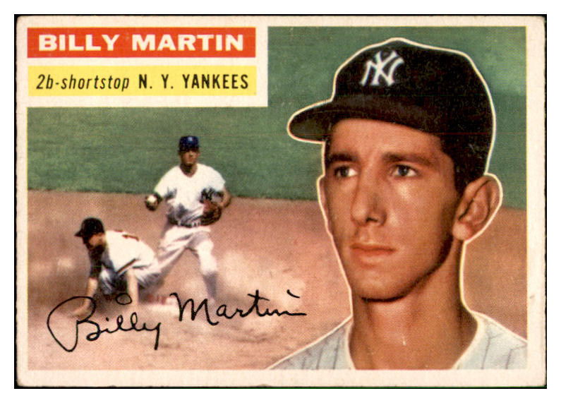 1956 Topps Baseball #181 Billy Martin Yankees VG-EX 537511