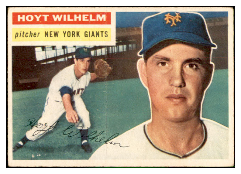 1956 Topps Baseball #307 Hoyt Wilhelm Giants VG-EX 537512