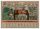 1956 Topps Baseball #307 Hoyt Wilhelm Giants VG-EX 537512