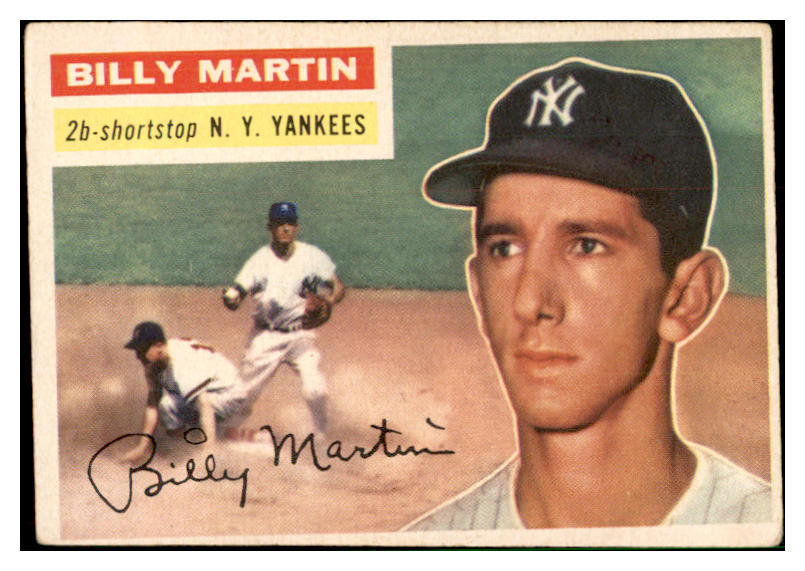 1956 Topps Baseball #181 Billy Martin Yankees VG-EX 537514