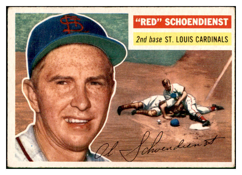 1956 Topps Baseball #165 Red Schoendienst Cardinals VG-EX Gray 537516